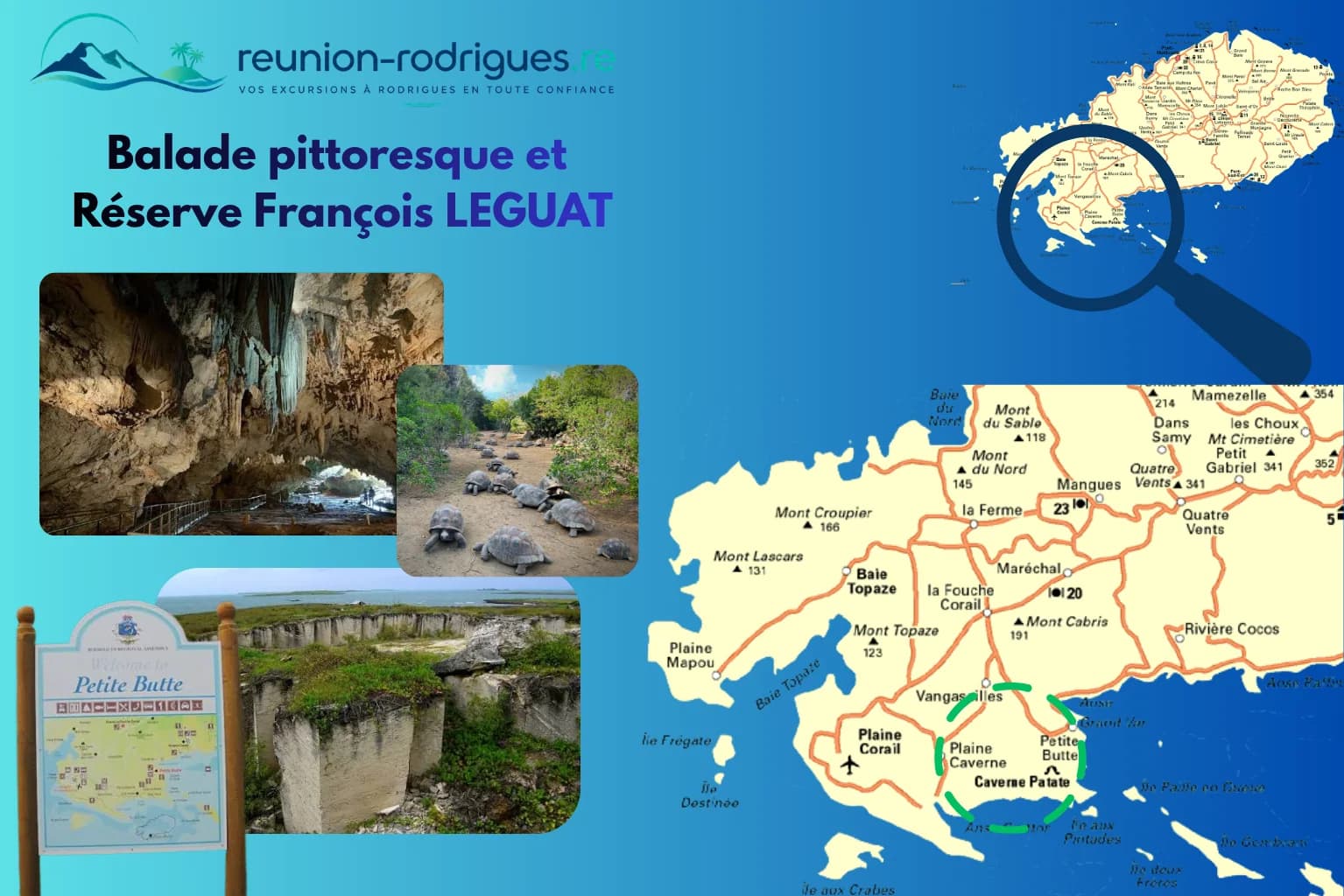 Itinéraire de la réserve François Leguat