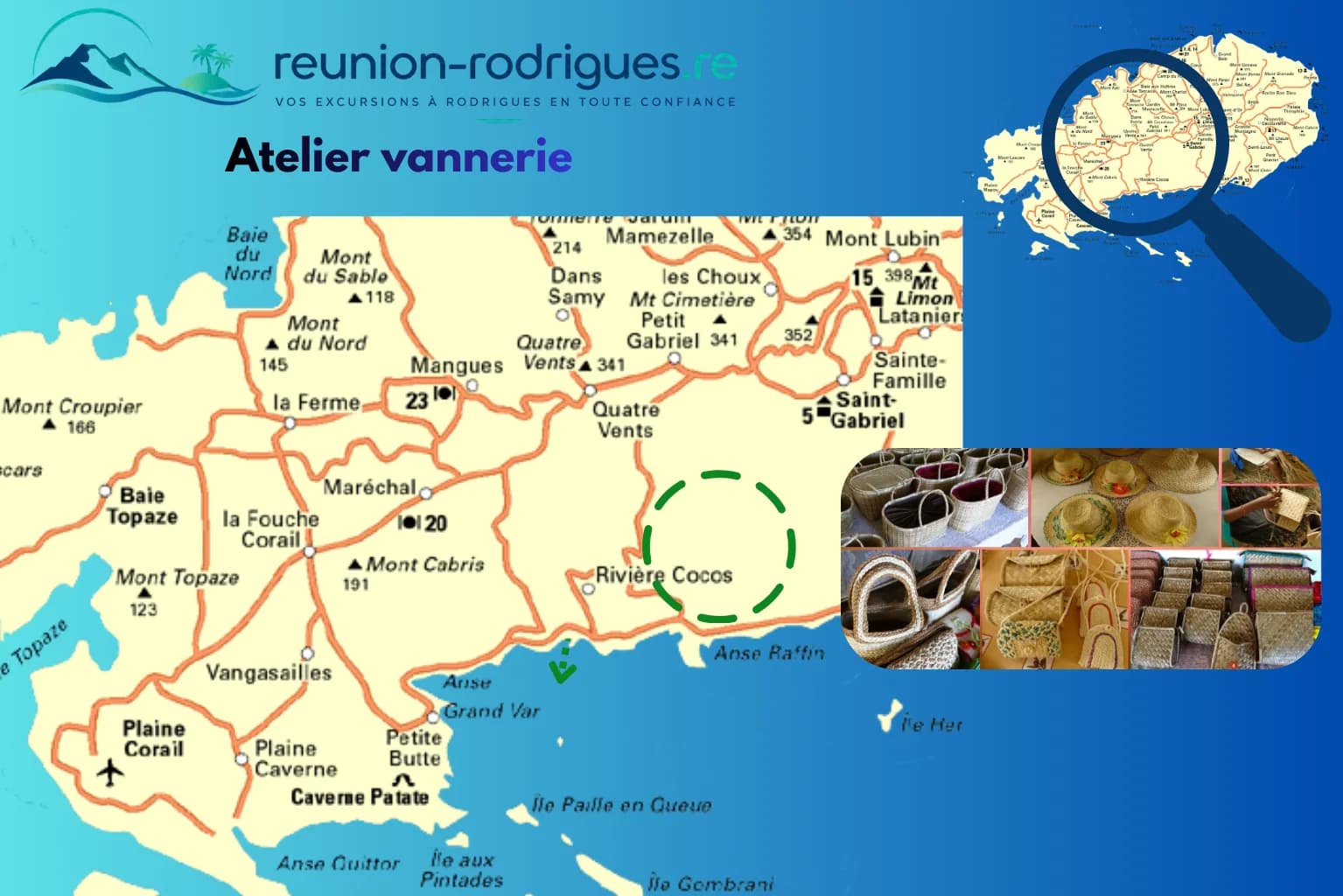 Itinéraire de l’atelier vannerie